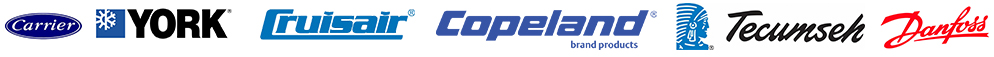 Carrier – Carlisle, York, Cruisair Air Condition, Copeland Compressor, Tecumseh Compressor, Danfoss Compressor