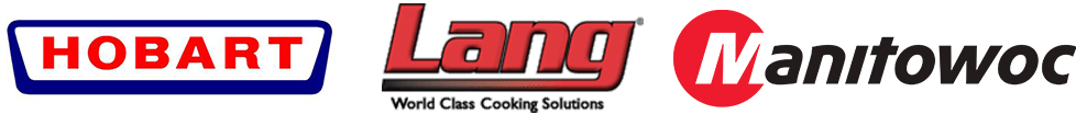 Hobart, Lang, Manitowoc logos
